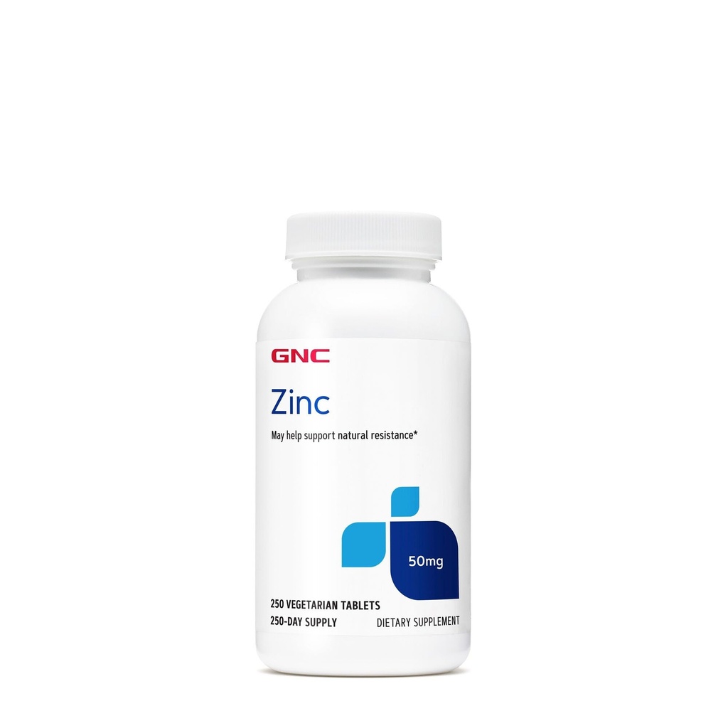 GNC 아연 50mg 보충교재, 지원 면역 기능, 250의 서빙