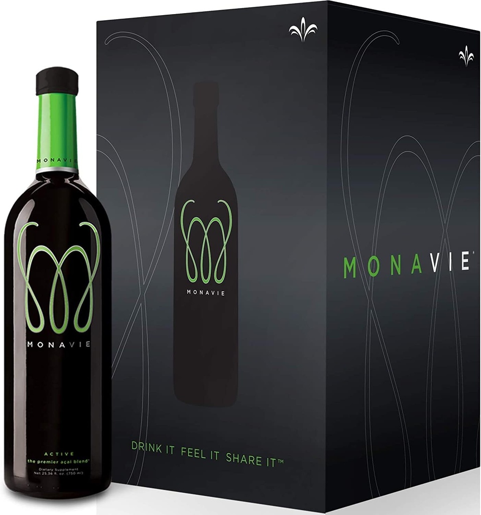 Monavie Active, 1 케이스 | 4 병, 25.3oz 각 각