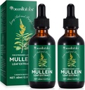 Lungs를 위한 Mullein 잎 추출물, Lungs, Lungs를 위한 Mullein Chlorophyll 하락, Chlorophyll (2Pack)를 가진 Mullein 초본 보충교재