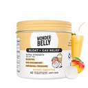 Wonderbelly Bloat + 가스 구호, 125 mg Simethicone, Talc 또는 염료, 망고 스무디, 42 카운트와 함께 여분의 강도 치블 정제