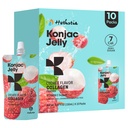 Hethstia Konjac Jelly, Lychee Konjac Jelly 10 파우치 Collagen Peptides, 낮은 Calorie 음료 Litchi Jello, 비타민 C 라이트 스낵, 설탕 무료, Keto, 글루텐 - 무료, 건강한 음식 선물