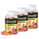 성인을 위한 Airborne 750mg 비타민 C 면역 지원 보충교재 Gummies, 분류된 과일 풍미, 강력한 산화 방지제 비타민 A C & E, 63 Gummies (3 팩)를 가진 글루텐 자유로운 Crafted 혼합