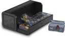 Pill 주최자 2 시간 하루, Am Pm Twice Daily Pill Case, Detachable Large Travel Pill Box 7 일, 주간 Pill Container for Vitamin Medicine Supplement Fish Oil (Black)