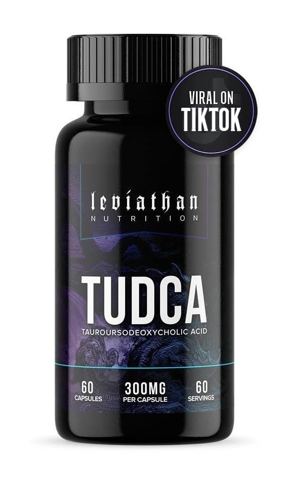 Leviathan 영양 TUDCA Bile 소금 300mg - Tudca (Tauroursodeoxycholic 산) 보충 60 캡슐