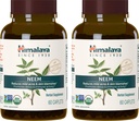 히말라야 유기 Neem 초본 보충교재, 온화한 여드름 & 명확한 피부를 위한, 순화, Ayurvedic, USDA는 유기, 비 GMO, 채식주의자, 600 mg의 60 식물에 근거한 모자를 씌우는, 2 팩을 증명했습니다