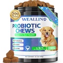 개를위한 200 PCS Probiotics - 개 Probiotic Chews for Gut Health, Digestive Support & Itchy Skin Relief Pet Diarrhea Gas Treatment - Probiotics, 소화 효소, Prebiotics, 호박