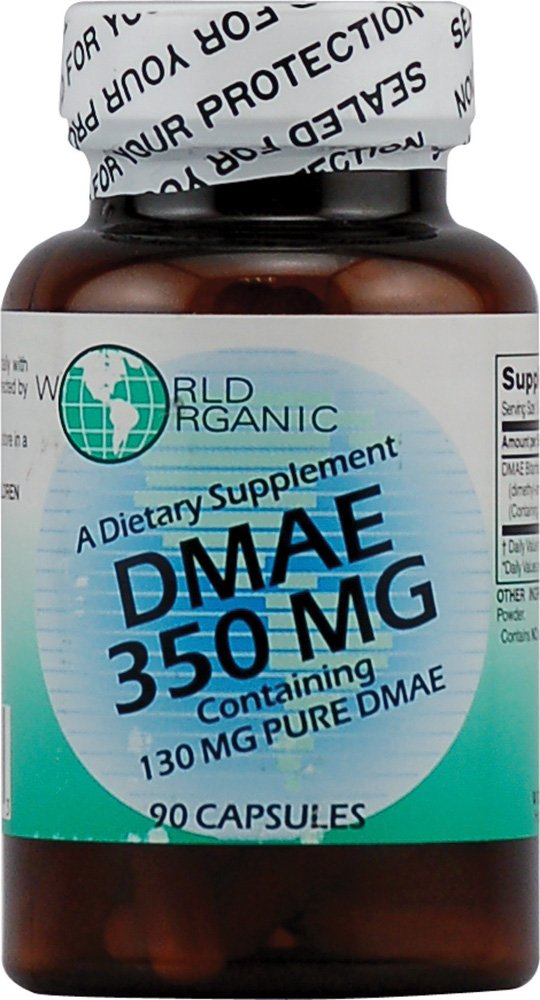 세계 유기 DMAE - 350 mg - 90 캡슐
