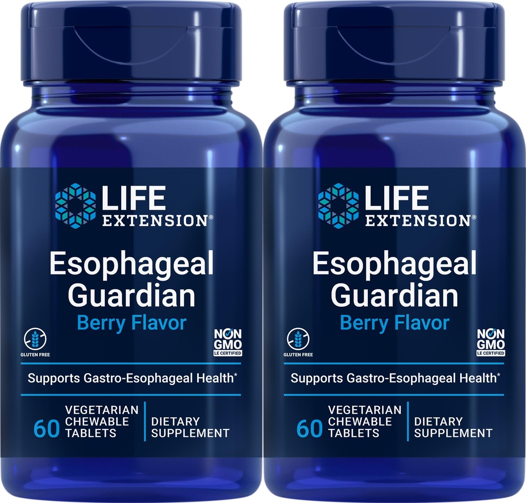 Life Extension Esophageal Guardian, 60 채식 식이 가능한 정제 (팩 2)
