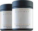 Lion의 Mane 유기 버섯 추출물 Oriveda 2-Pack - 과일 바디 180 v-caps, Mycelium 120 v-caps 지원 뇌 및 신경 시스템