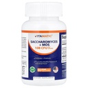 Vitamatic Saccharomyces Boulardii Probiotic 10B 서빙 + 효모 추출물 (MOS 효모 분수) 300 mg - 60 DR 캡슐 - 미국에서 만든