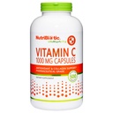 NutriBiotic - 비타민 C 1000 Mg 캡슐, 500 카운트 | 필수 면역, 산화 방지제 및 콜라겐 지원 보충교재 | 약제 급료 L 아스코르브산, 봉사 당 1000 Mg | 글루텐 & GMO 무료