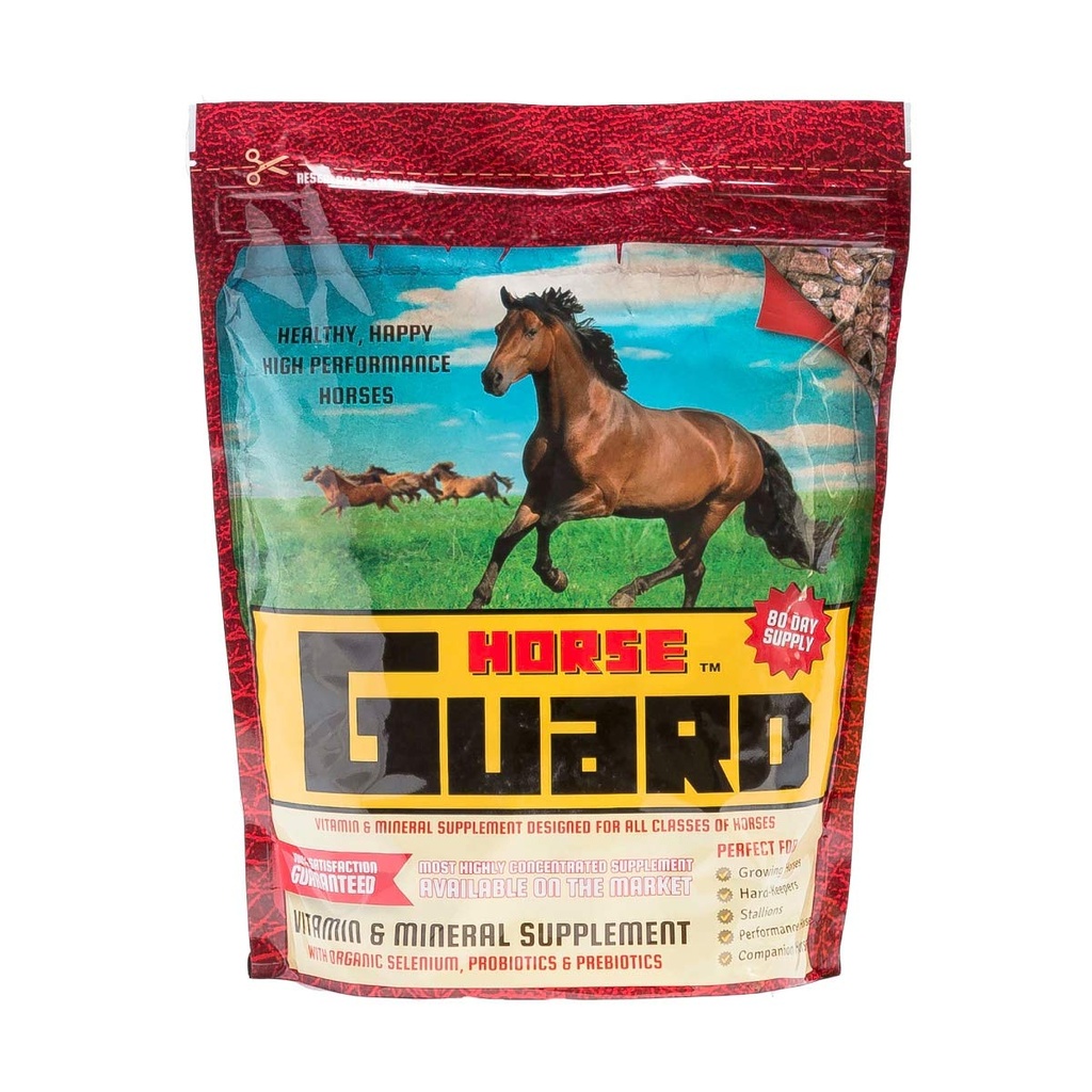 말 가드 10 lb의 유기 셀레늄 & 비타민 E를 가진 Equine 비타민 무기물 보충교재