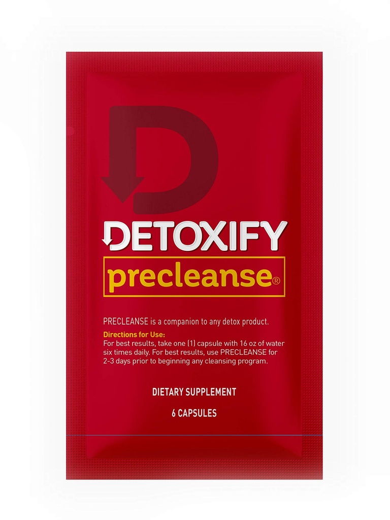 Detoxify Pre Cleanse One Day Detox 캡슐 - 여성 및 남성을위한 총 바디 클렌징