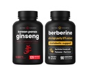 NutraChamps 에너지 및 대사 지원: Ginseng & Berberine Duo