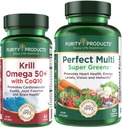 순도 제품 번들 - Krill Omega 50 + CoQ10 + 완벽한 멀티 그린
