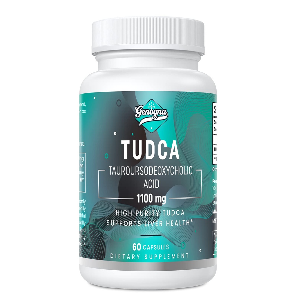 TUDCA 1100mg-Liver는 Detox Cleanse, 강한 Bitter 맛, 60 Vegan 캡슐, 비 GMO, 글루텐 자유로운을 가진 수용성 Bile 소금을 위한 보충을 지원합니다