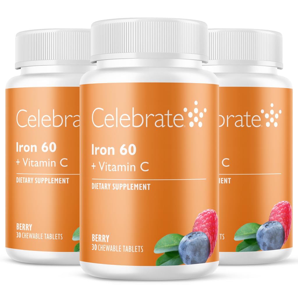 60mg Iron & Vitamin C를 가진 비타민 철 보충교재 – Bariatric 환자, Gastric Bypass & Sleeve Gastrectomy 지원을 위한 Berry Chewables – 포스트Surgery 건강 정비를 위한 30의 정제