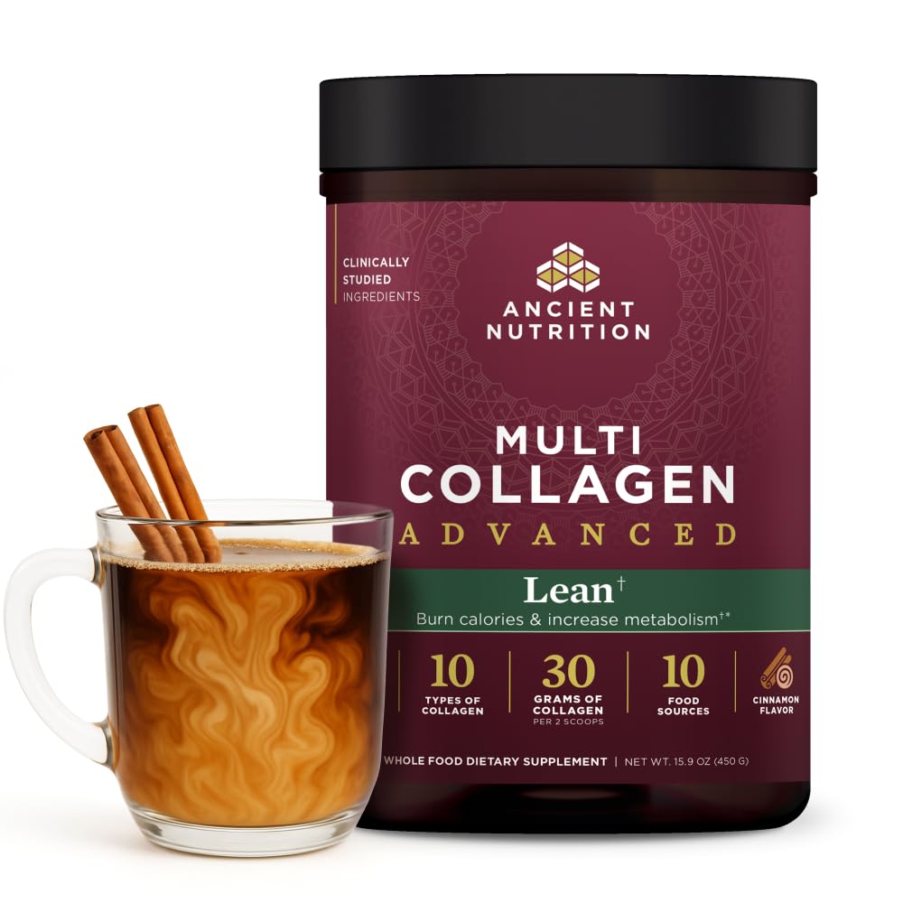 고대 영양 고급 가수 분해 콜라겐 펩타이드 분말 단백질 Lean Probiotics와 비타민 C, Cinnamon, 여성 및 남성, 건강한 무게 관리 및 근육 건물, 25 서빙