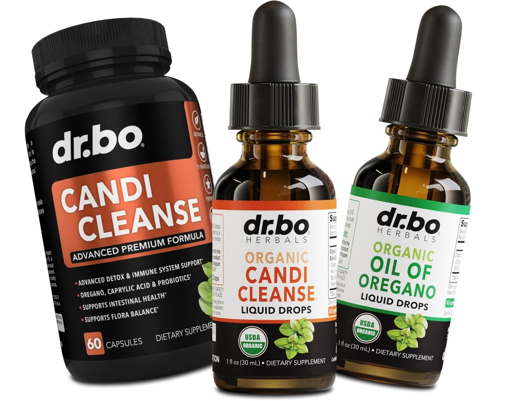 Candi Cleanse & Oregano Oil Drops - Oregano Drops Liquid & Black Walnut Wormwood의 유기 오일 - 추가 강도 Overgrowth Balance Complex, 천연 구두 Gut Cleanser Detox 건강 보조 식품