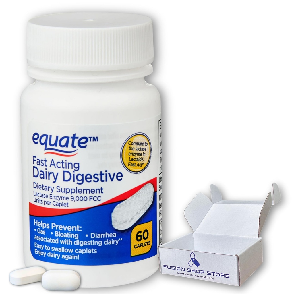 Lactase 빠른 행동 낙농장 소화 보충교재, 60의 모자 (1의 포장)