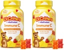 L'il Critters Immune C Daily Gummy Supplement Vitamin for Kids, 비타민 C, D 및 아연 Immune 지원, 오렌지, 레몬 및 체리 맛, 190 Gummies (패치 2)