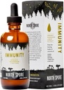 노스 스포어 유기 이문 Mushroom Tincture (4 oz) | 100 % 과일 바디 추출물 | Chaga, Turkey Tail, Reishi, Maitake, Shiitake | 인증 유기농, 비 GMO | Adaptogenic, 미국
