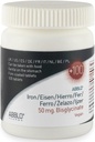 50mg. 철 BISGLYCINATE (100 단위) ABBLO는 Stomach에 Gentle이고 음식으로 가지고 갈 수 있습니다.