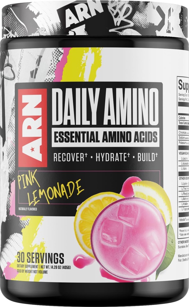 Arms Race Nutrition | ARN | 일일 아미노 에센셜 아미노산 (30 인분, 핑크 레몬)