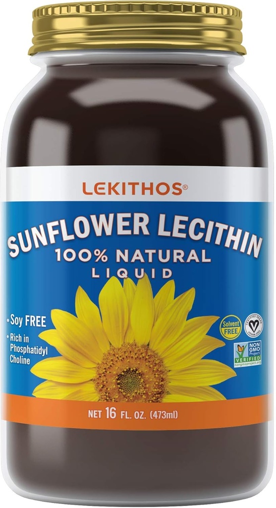 모든 자연 해바라기 Lecithin 비 GMO Soy 무료 글루텐 무료 (16oz)
