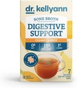 Kellyann Bone Broth + 소화 지원 콜라겐 분말 패킷 (7 서빙, 1 박스), 16g Protein/Serving, 100 % Grass-Fed Hydrolyzed Collagen Powder, Keto & Paleo Friendly - Cumin Carrot