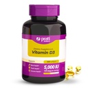 비타민 D3 5,000 IU - 500 Softgels - 방어 시스템, 뼈 및 근육 건강 지원 - 가족 크기