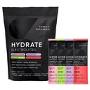 Sports Research® Hydrate Electrolytes Powder Packets - Sugar-Free & Naturally는 비타민, 미네랄 및 코코넛 워터로 맛을냅니다. Hydration - 32 Packets - 다양성 팩