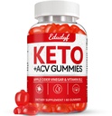 Keto ACV Gummies - 60 Count Gluten-Free, Gelatin-Free Apple Cider Vinegar Gummies with B12 for Keto Support, 채식, 독특한 맛, 남성 및 여성을위한 편리한 병 보충