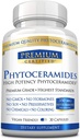 Phytoceramides 350mg 100 % 밀 - 비타민 A, C, E 및 D3 - 역 노화 피부, 보충 수분 및 수리 피부 - 100 % 순수 천연 - 30 캡슐 - Vegan Friendly