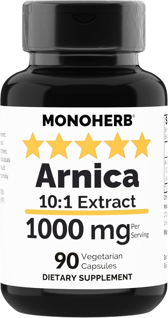 MONOHERB Arnica 추출물 1000 mg - 90 채식 캡슐
