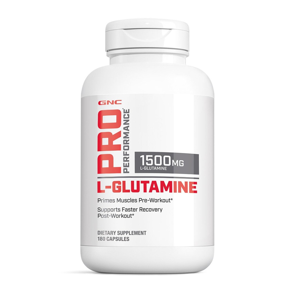 GNC 직업적인 성과 L 글루타민 1500mg의 아미노산 보충교재, 지원 근육 회복 & 기능, 연료 Immune 체계, 재생합니다 단백질 종합에 있는 중요한 역할, 묽게함, 글루텐, 180의 캡슐