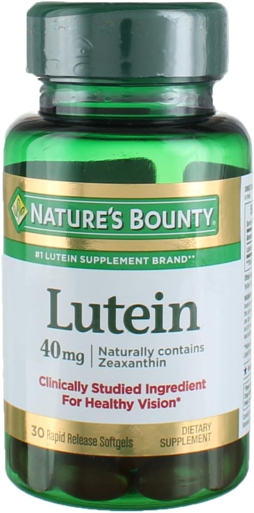 자연의 Bounty Lutein 40 Mg, 30-Count, 4 팩