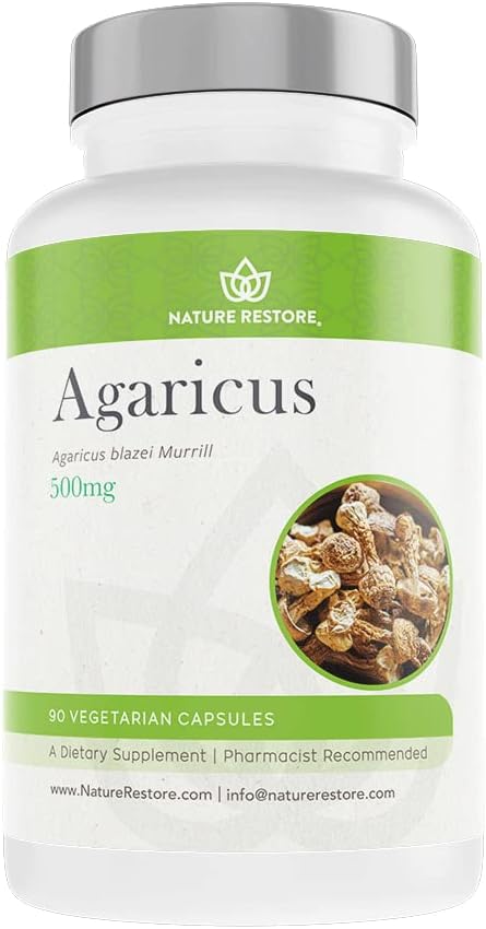 성격 Restore Agaricus Blazei Murill 추출물 버섯 보충교재, 90의 캡슐, 40% 다당류
