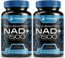 웰니스 LABSRX NAD 보충교재, 1500mg - Liposomal NAD+ Resveratrol, NAD Plus Boosting과 보충 - 세포 건강, 체력 및 건강한 노화 지원 - Ultra Strength Capsules, USA Made - 2 Pack