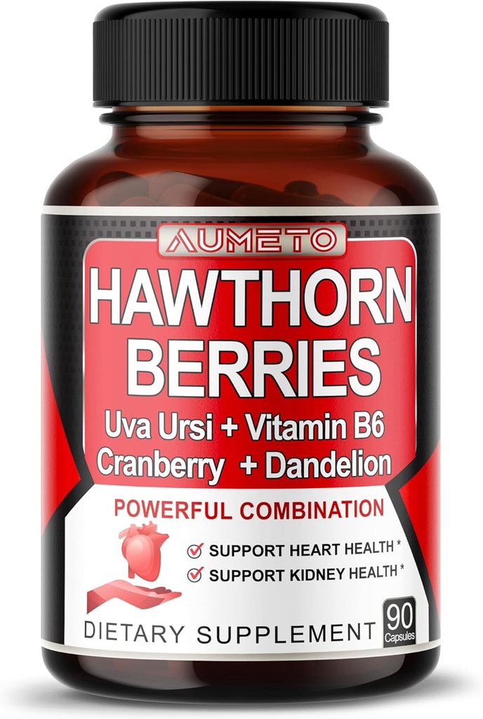 Uva Ursi Dandelion Cranberry Apple Cider Vinegar와 함께 1 Ultra Hawthorn Berry에서 7 - 심장, Kinney 건강 지원