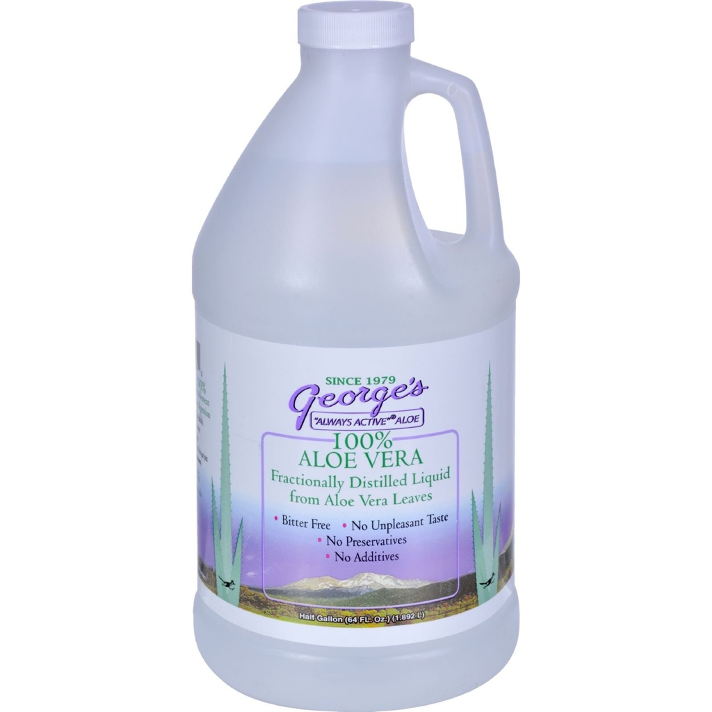알로에 Vera 액체 음료 64 oz George's Always Active Aloe 64 Fl Oz (패킹 1)