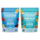 Ultima Replenisher Electrolyte Powder Drink Mix 번들 - 설탕 무료 - 다양성, 크레이브 킬러 - 20 Stickpacks, 14 Stickpacks - 6 Electrolytes 및 Minerals - Keto Friendly, Vegan, Non-GMO