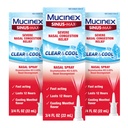 Mucinex Sinus-Max Nasal 살포 Decongestant의 성인을 위한 12 시간 상부 약물 Nose 살포, Nasal Decongestants, 냉각 Menthol, 0.75 Fl Oz (포장 3)
