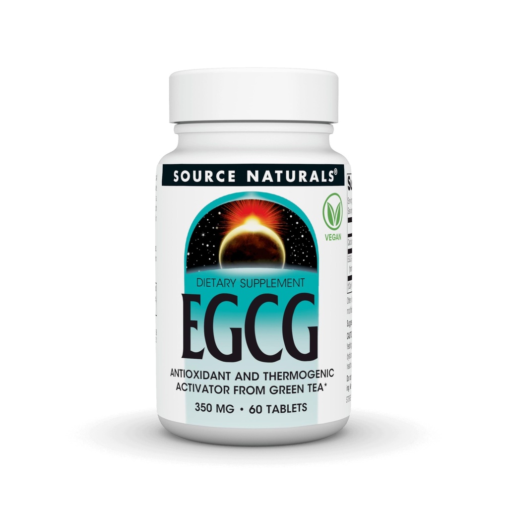 Source Naturals EGCG, 산화 방지제 및 녹차의 Thermogenic 활성제, 350mg - 60 정제