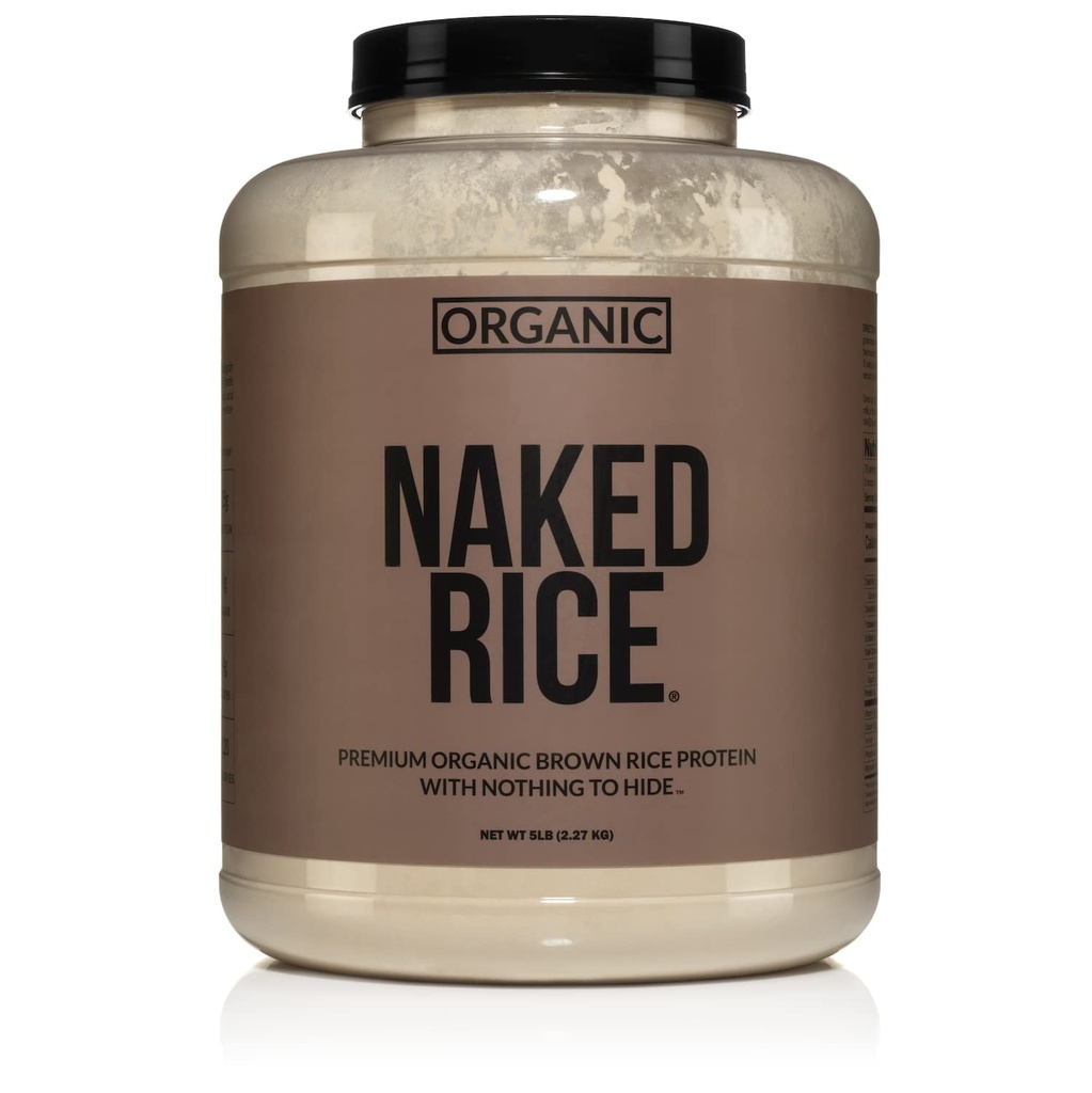 벌크 쌀 - 유기 브라운 쌀 단백질 분말 - Vegan Protein Powder - 5Lb Bulk, GMO Free, Gluten Free & Soy Free. Plant-Based Protein, 인공 성분 없음 - 76 서빙