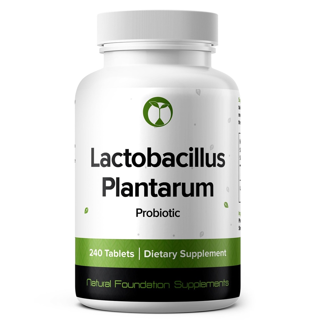 Lactobacbacillus Plantarum Probiotic Supplement 240 정제 남성 및 여성을위한 3 억 CFU Probiotics Intestinal Digestive & Gut Health (240, Lactobacillus Plantarum)