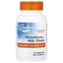 의사 최고의 Glutathione + 우유 이틀, 지원 Liver & 산화 방지제 활동, 비 GMO, 글루텐 무료, Soy 무료, Vegan 60 Veggie 모자