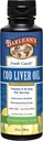 Barlean의 Cod Liver 기름 액체 보충교재, 900mg EPA와 DHA 플러스 비타민 D를 가진 Omega 3 물고기 기름, 합동, 뇌 및 심장 건강 지원, 레몬 맛, 8개 oz를 위한 보충교재