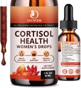 여성을 위한 Cortisol 보충교재, Cortisol 흡진기 Detox 매니저, Mood/Focus & Sleep를 위한 Ashwagandha/Rhodiola Rosea/Magnesium Complex는 건강한 Cortisol 수준을 유지합니다 - 30 일 Vegan 공급