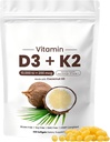 Naturespeak Vitamin D3 K2 10000 IU, 10000 IU VIT D3 + 200 MCG 비타민 K2 Bone, Immune & Heart Support | 삼키기, 비 GMO, 300 Softgels